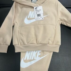 Nike Tan Hoodie and Joggers Set